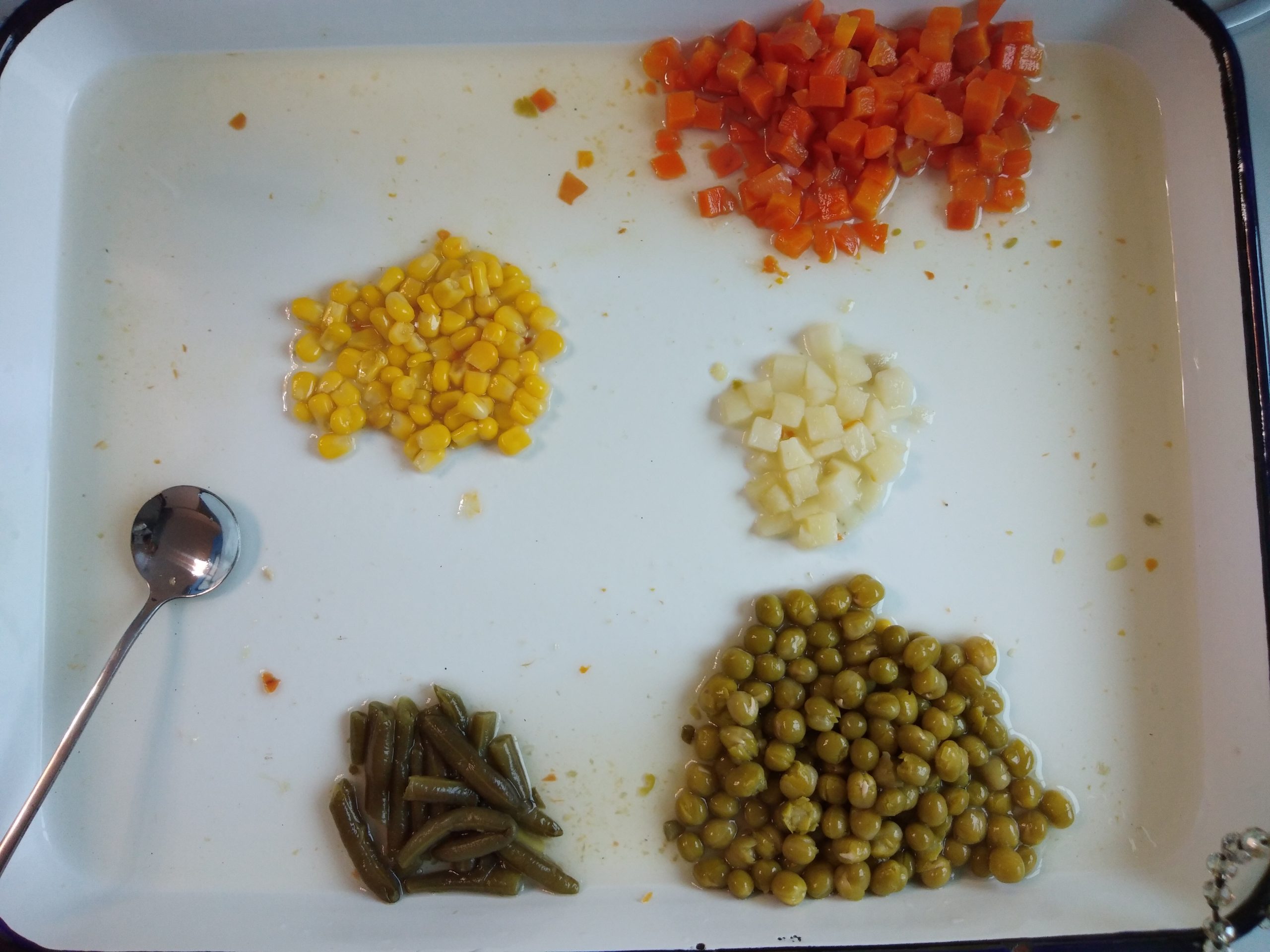 Canned mixed vegetables